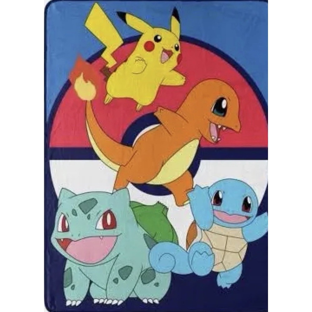NEW Pokémon Kid's Super Plush Throw 46x60 in.